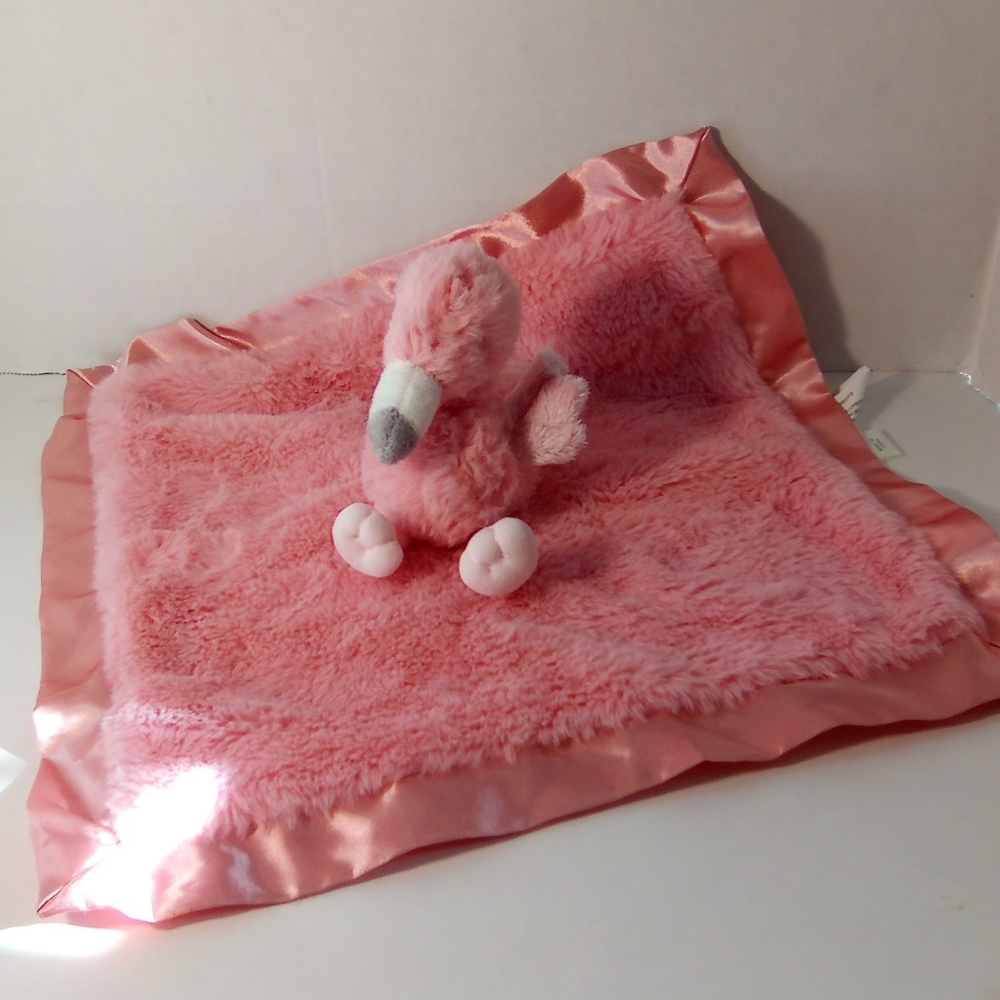 Cloud Island Pink Satin Flamingo Lovey Stuffed Animal Plush
